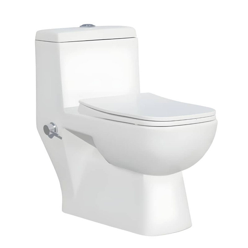 توالت فرنگی دو زمانه گاتریا مدل خودشوردار همراه با شیر خودشور