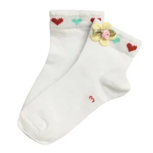 جوراب دخترانه مدل گل دار