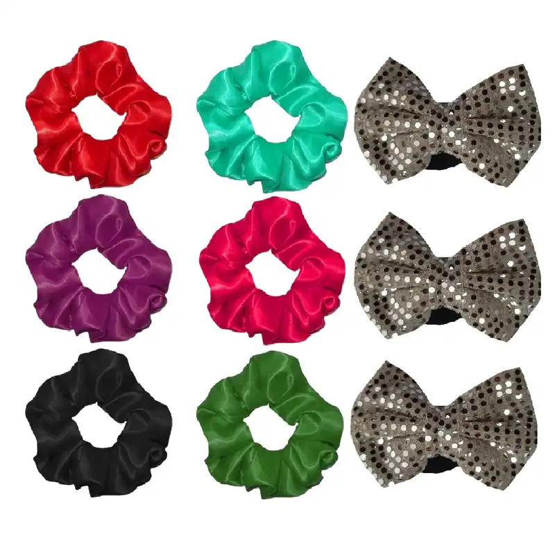 کش مو زنانه مدل چکاوک کد 00996 بسته 9 عددی