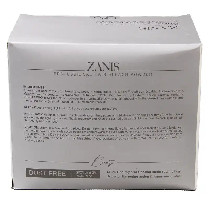 پودر دکلره زانیس مدل W وزن 2000 گرم