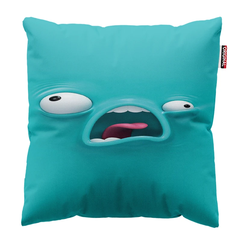 کوسن پاد آفرین مدل چهره عجیب کد1 سایز30*30 سانتی متر