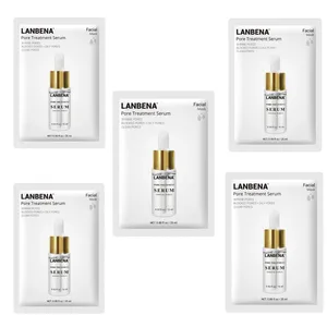 ماسک صورت لنبنا مدل ابرسان وزن 25 گرم بسته 5 عددی