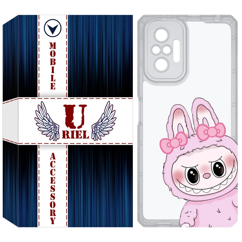 کاور یوریل مدل Clear کد 118 طرح لبوبو Labubu مناسب برای گوشی موبایل شیائومی Redmi Note 10 Pro / Note 10 Pro Max