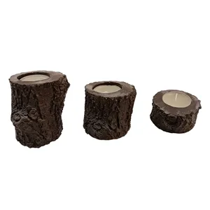 جاشمعی طرح تنه درخت مجموعه 3 عددی