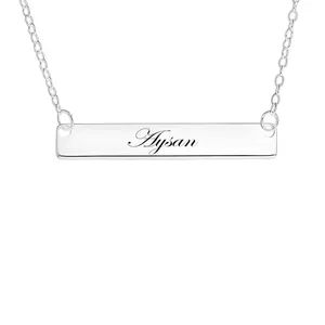 گردنبند نقره زنانه لیردا مدل اسم آیسان mst