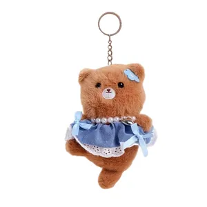 آویز عروسکی طرح خرس دامن پاپیونی مدل 763