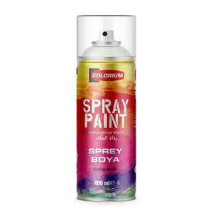 اسپری رنگ سفید براق کلوریوم مدل RAL9010 حجم 400 میلی لیتر