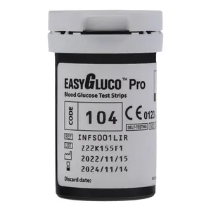 نوار تست قند خون اینفوپیا مدل EASYGLUCO PRO بسته 50 عددی