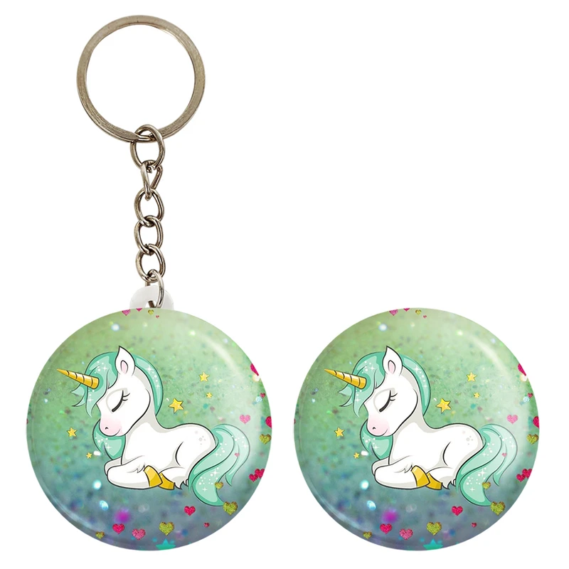 پیکسل خندالو مدل اسب تک شاخ یونیکورن کد 1088 به همراه جاکلیدی