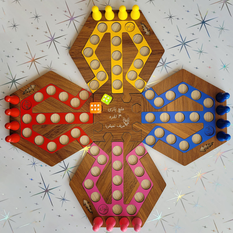 بازی فکری مدل منچ چند کاربره مجموعه 9 عددی