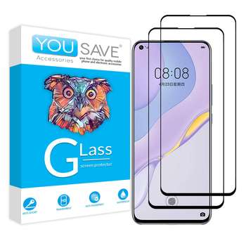 محافظ صفحه نمایش سرامیکی یو سیو مدل js مناسب برای گوشی موبایل هوآوی nova 7 se بسته دو عددی