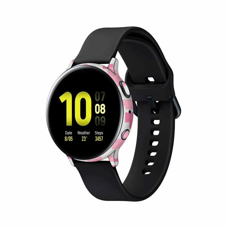 برچسب ماهوت طرح Army-Pink-pixel مناسب برای ساعت هوشمند سامسونگ Galaxy Watch Active 2 44mm