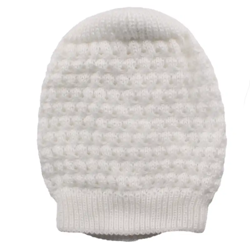 ست کلاه و شال گردن بافتنی طرح زنبوری مدل LUX_03