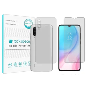 Rockspace HyGEL model transparent screen protector suitable for Xiaomi Mi 9 Lite mobile phone with back protector