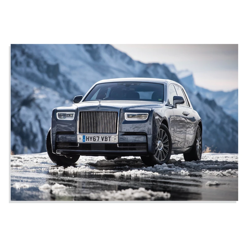 پوستر طرح ماشین رولز رویز فانتوم - Rolls Royce Phantom UK 2017 مدل NV0722