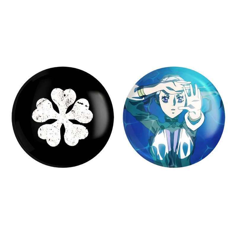 مگنت خندالو طرح پنج شبدر شیطانی نوئل سیلوا انیمه Black Clover کد 1172211721 مجموعه 2 عددی