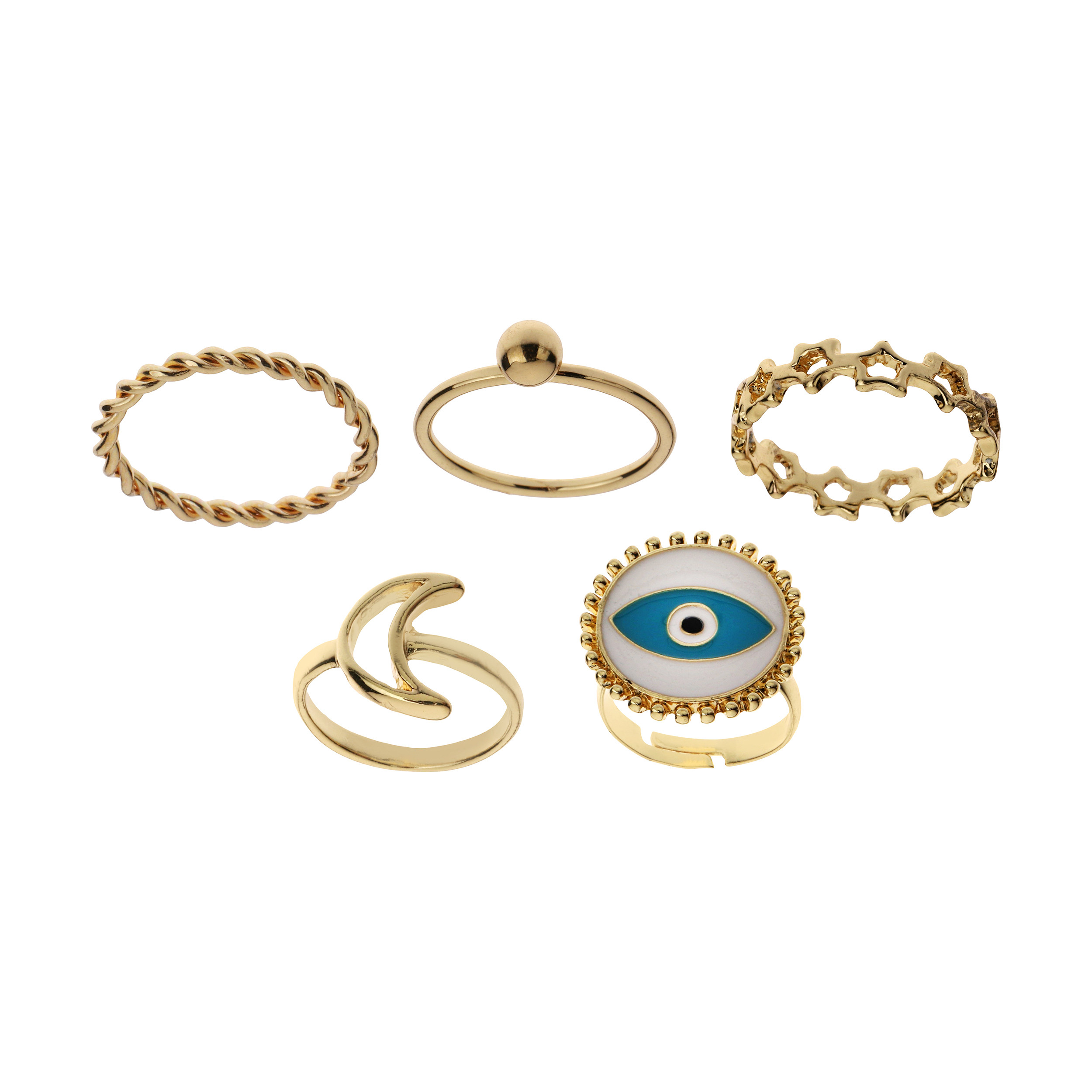 انگشتر زنانه کد YEG-1 مجموعه 5 عددی