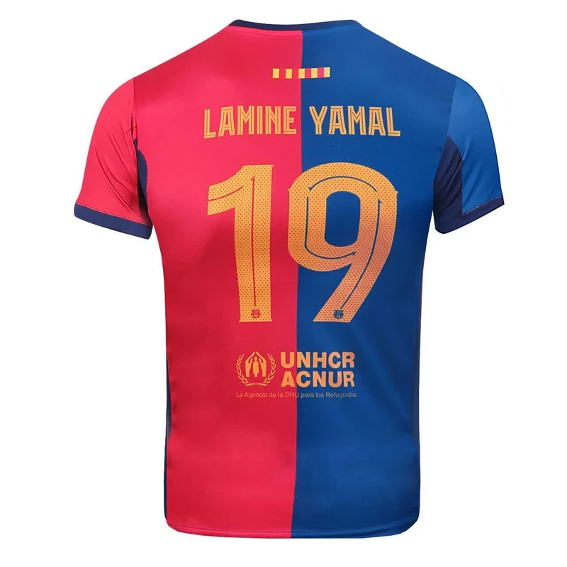 عکس شماره 2 : ست 4 تکه لباس ورزشی مدل بارسلونا طرح یامال 2025