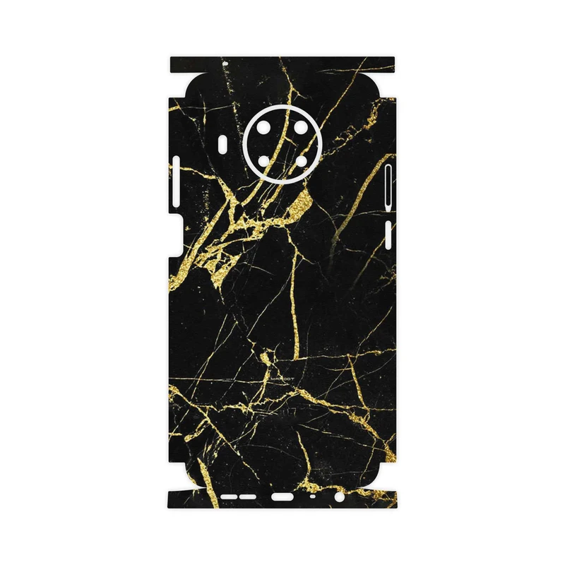برچسب پوششی ماهوت مدل Graphite_Gold_Marble-FullSkin مناسب برای گوشی موبایل نوکیا X20
