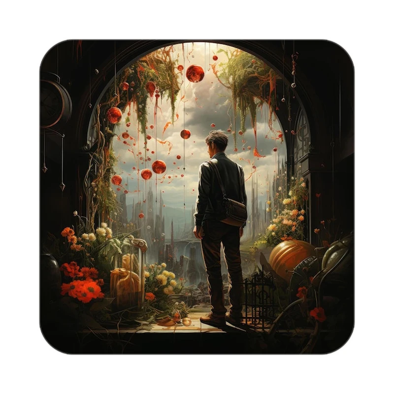 زیر لیوانی کاکتی مدل عاشقانه کد mp11107