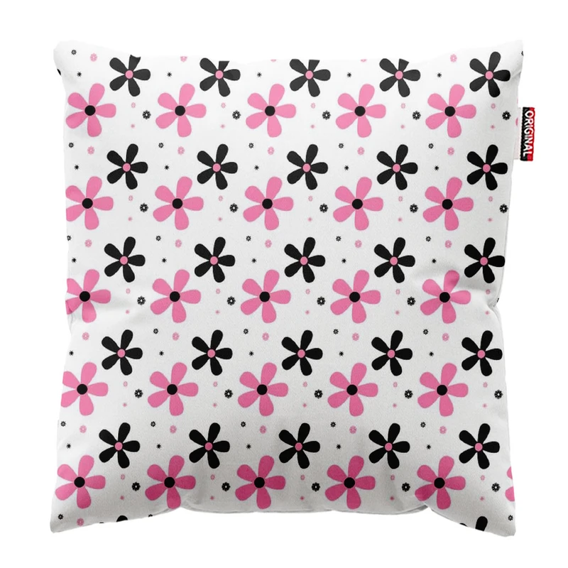 کوسن پاد آفرین طرح گل کد 3358 سایز 30*30 سانتی متر