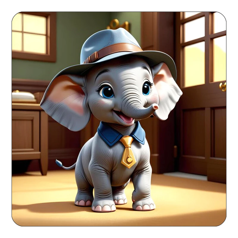 مگنت کاکتی طرح حیوانات کارتونی مدل mp27973