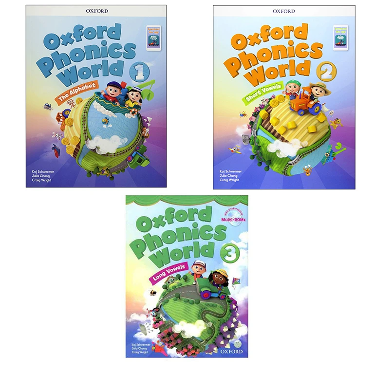  کتاب Oxford Phonics World اثر Craig Wright انتشارات OXFORD سه جلدی