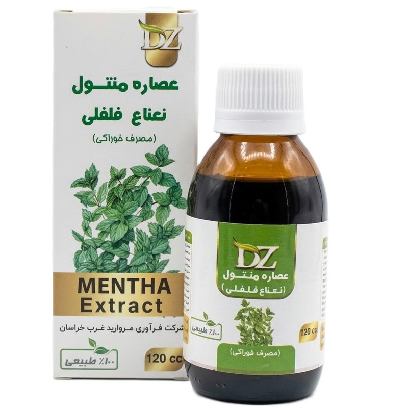 عصاره خوراکی نعناع فلفلی منتول دکتر زرقانی - 120 میلی لیتر
