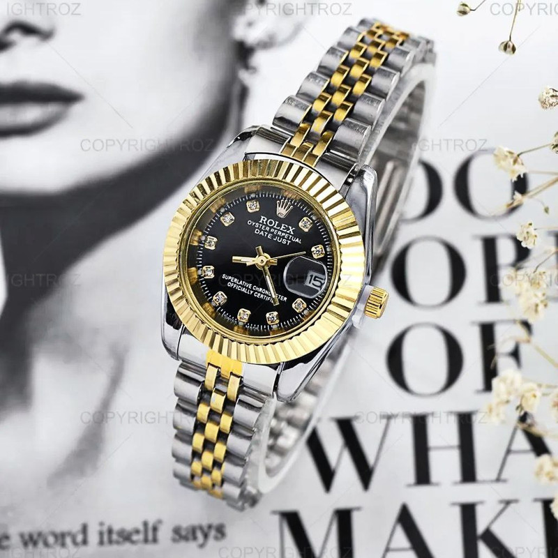 ساعت مچی عقربه ای زنانه مدل دیت جاست_gld_st08 ساعت مچی عقربه ای زنانه مدل دیت جاست_gld_st08