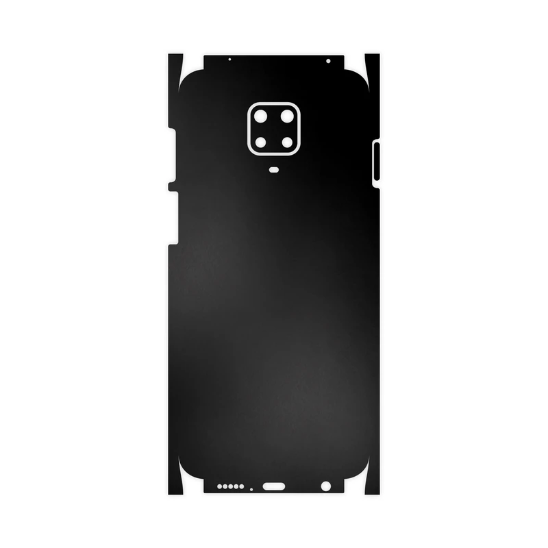 برچسب پوششی ماهوت مدل Black-Matte-FullSkin مناسب برای گوشی موبایل شیائومی Redmi Note 9 Pro