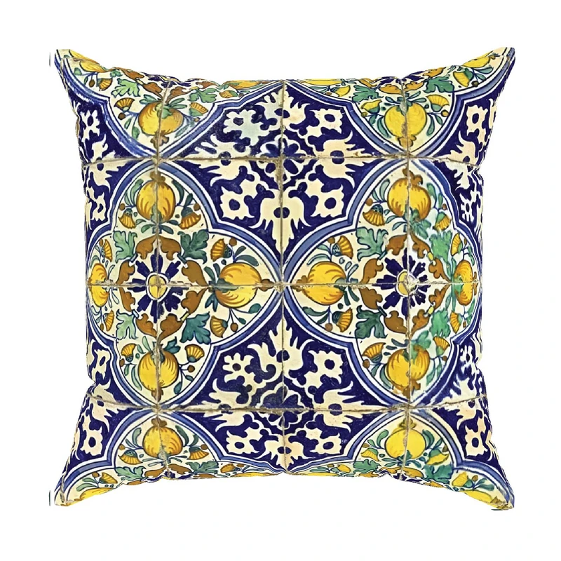 کاور کوسن طرح کاشی کد MC248 سایز 45*45 سانتی متر