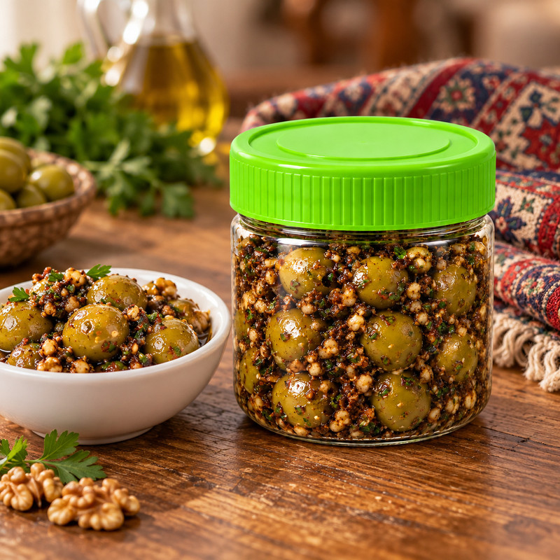 زیتون پرورده چهار مغز سبزینو - ۲۰۰ گرم