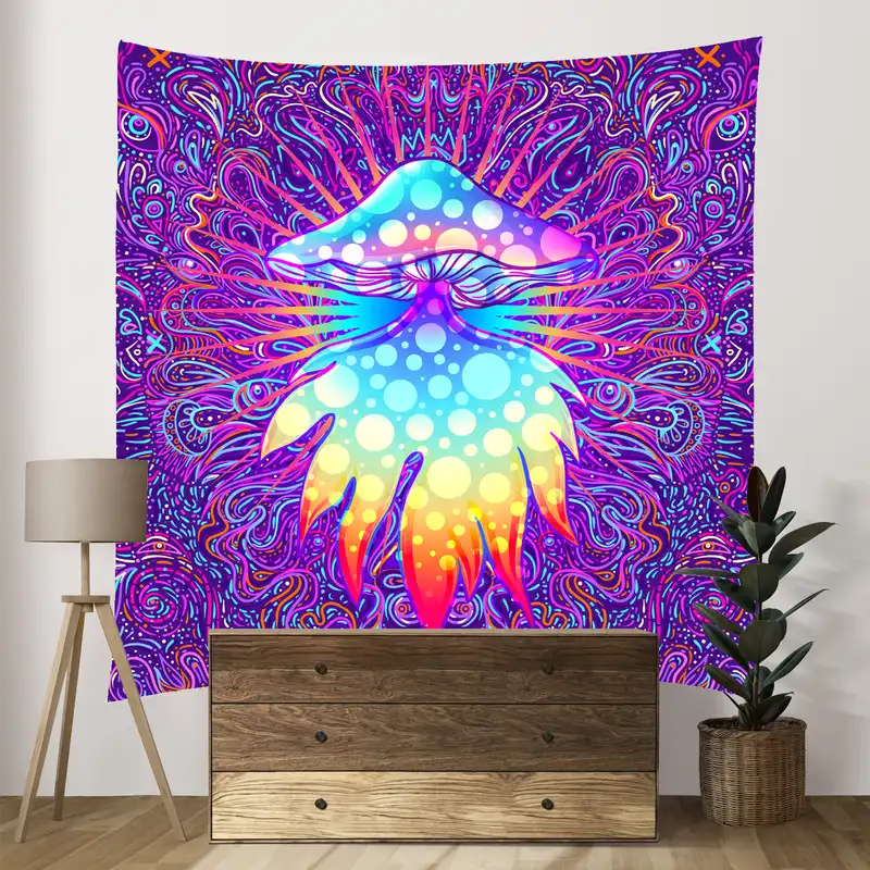 پوستر پارچه ای فیانی طرح بکدراپ بلک لایت FANTASY کد F60