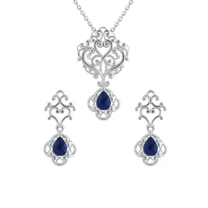 نیم ست نقره زنانه درسان گالری مدل تینا کد DS604