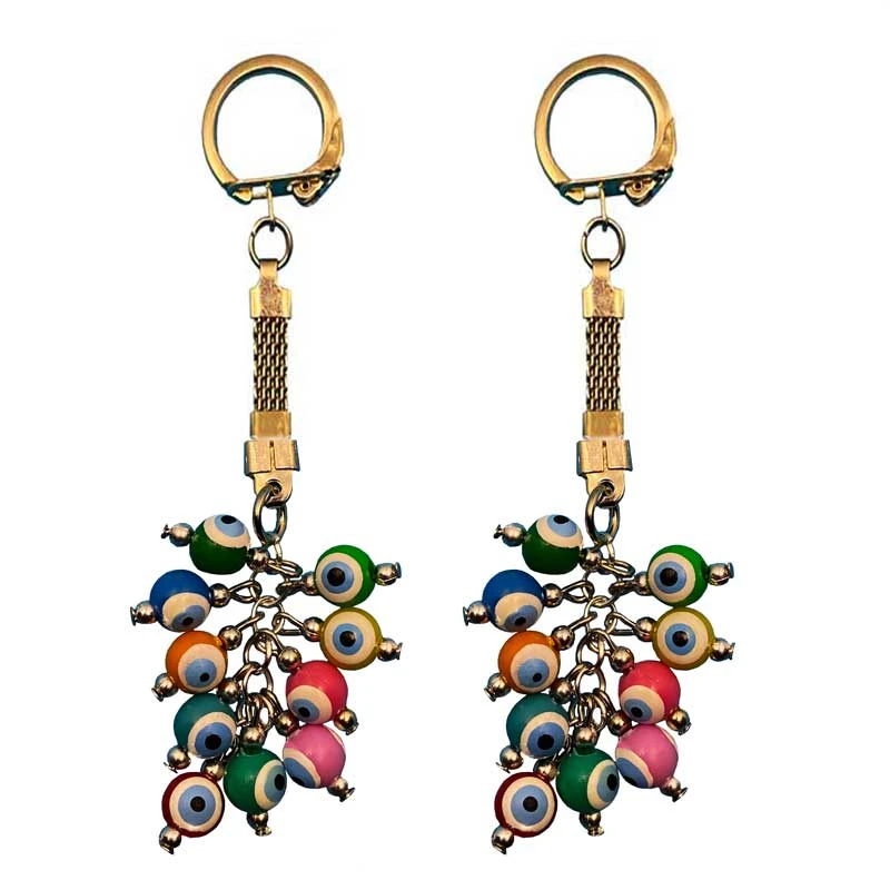 جاکلیدی مدل چشم نظر طرح شاخه انگور کد 09 بسته 2 عددی 