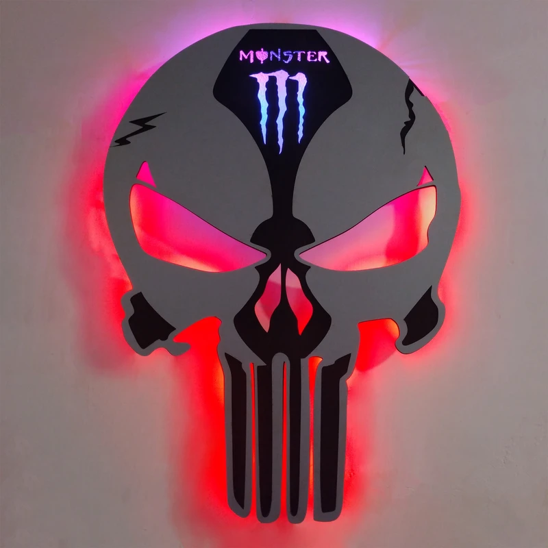 چراغ دیواری مدل اسکلت طرح مانستر