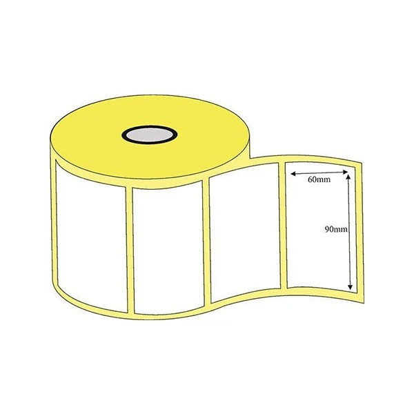 برچسب پرینتر لیبل زن بردار تک ردیف مدل 60x90 بسته 1000 عددی