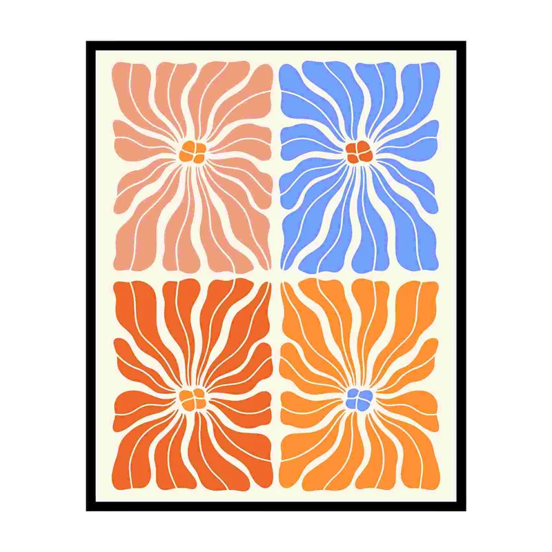 پوستر مدل چاپ الگوی گل