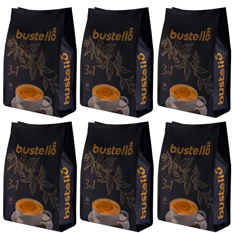 کافی میکس سه در یک باستلو - ۶ بسته - ۲۰ ساشه‌ای