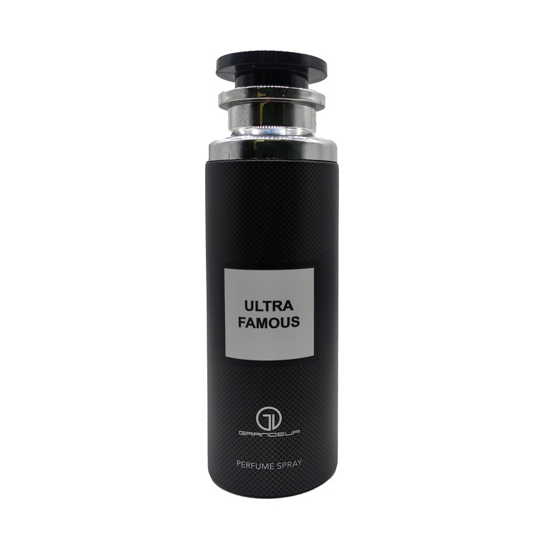 اسپری بدن مردانه گراندیور مدل Ultra Famous حجم 200 میلی لیتر اسپری بدن مردانه گراندیور مدل Ultra Famous حجم 200 میلی لیتر