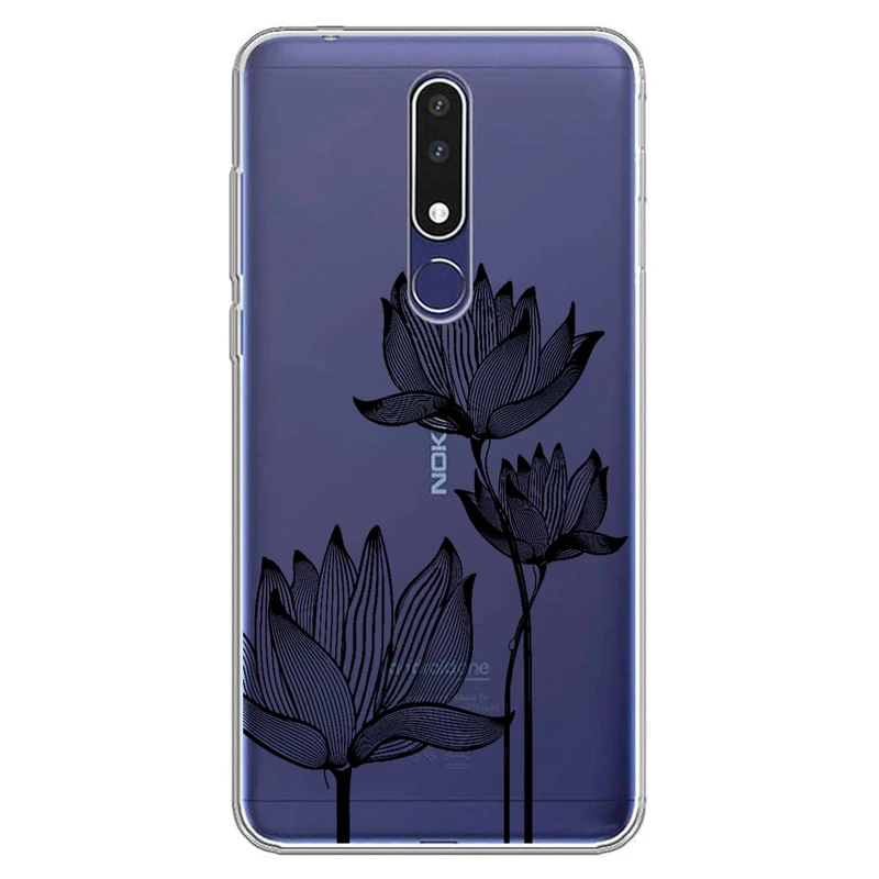 کاور مگافون طرح گل مدل C47-B مناسب برای گوشی موبایل نوکیا 3.1 Plus