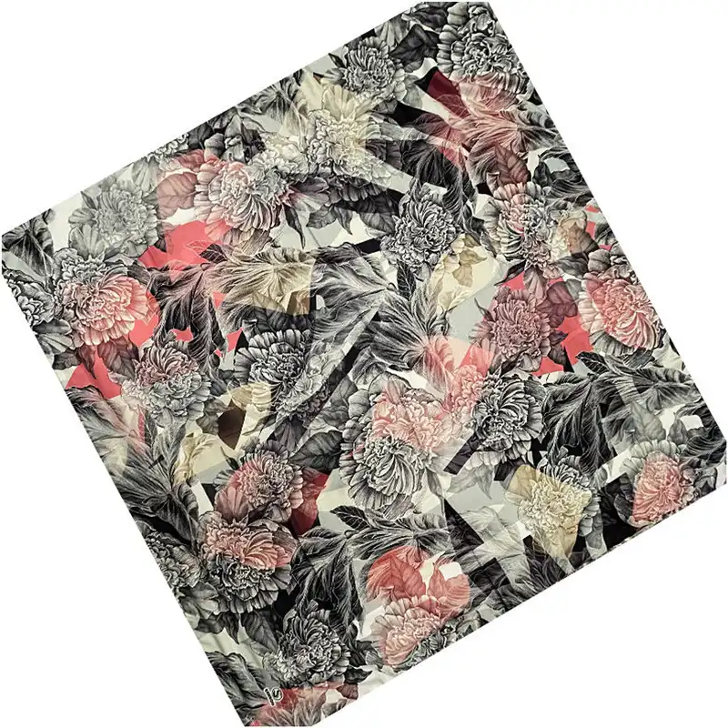 روسری زنانه مدل گل پیجازی کد AZ - 432503