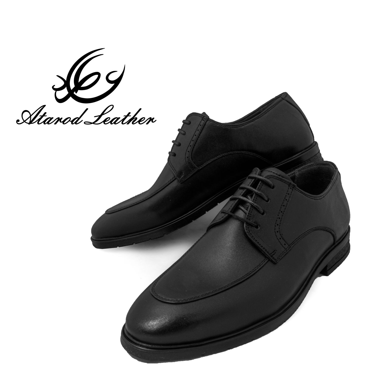 کفش مردانه چرم عطارد مدل چرم طبیعی کد SH287 - - 8