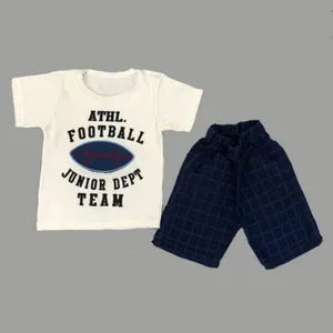 ست تی شرت و شلوارک بچگانه مدل Att-Football