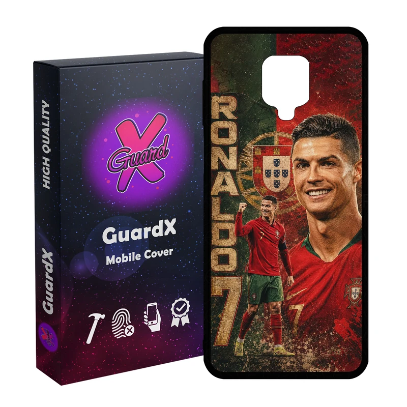کاور گارد ایکس طرح رونالدو مدل 11073 مناسب برای گوشی موبایل شیائومی Redmi Note9 Pro/Note 9 Pro Max/Redmi Note 9S/MI Poco M2 Pro