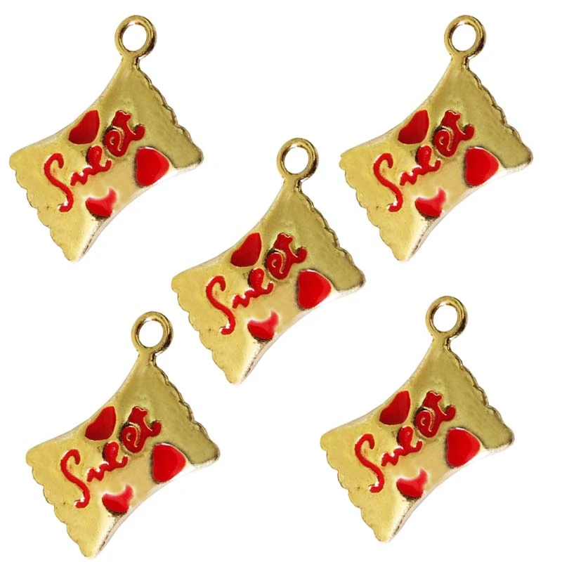  آویز دخترانه مدل شکلات شیرین کد 163 بسته 5 عددی