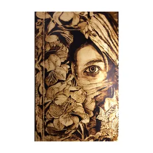 تابلو سوخته نگاری طرح انتظار