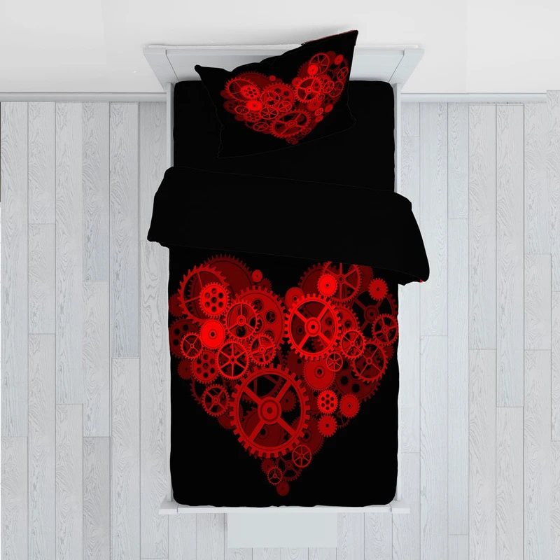 سرویس روتختی مدل قلب TXY388 یک نفره 5 تکه