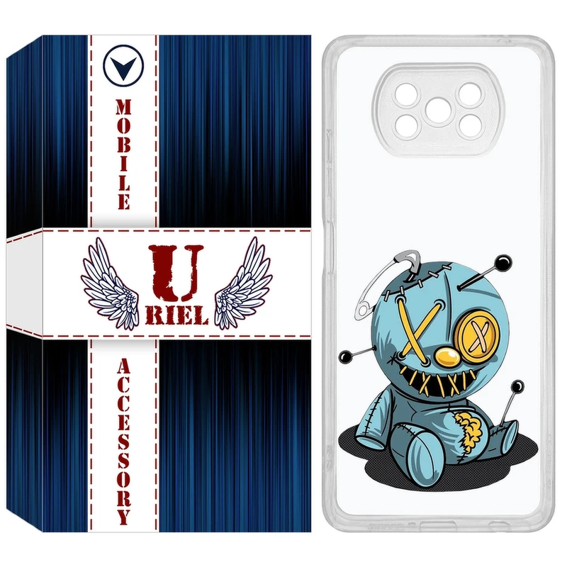 کاور یوریل مدل Clear کد 68 طرح عروسک مناسب برای گوشی موبایل شیائومی Poco X3 / X3 Pro / X3 NFC