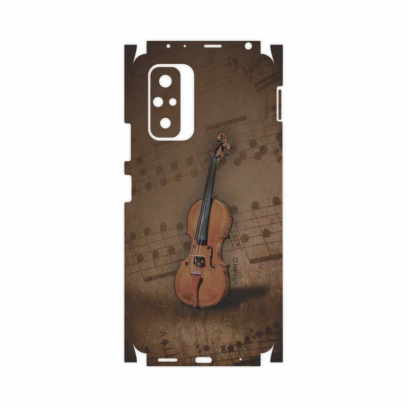 برچسب پوششی ماهوت مدل Violin-Instrument-FullSkin مناسب برای گوشی موبایل شیائومی Redmi Note 10 Pro